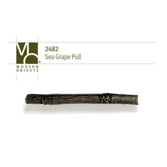 Modern Objects DRAWER PULL Twig Branch MEDIUM SEAGRAPE Antique Pewter Tree 2482 - Picture 2 of 11
